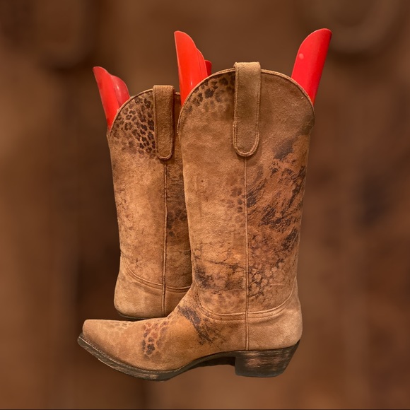 Old Gringo Leopardito Brown Boots 13 inch size 9 New - Picture 6 of 16
